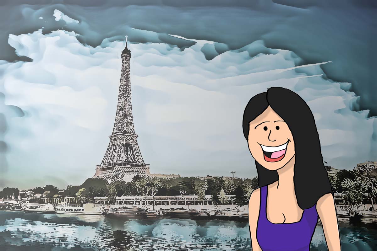 Sketch Girl in Paris